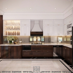 Nội thất biệt thự Geleximco cô Thủy – Vẻ đẹp tân cổ điển