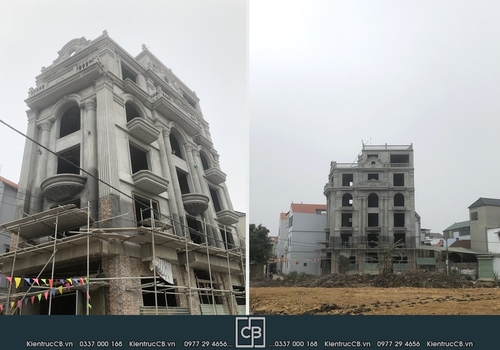Thi công nhà phố anh Trung – Công tại Quốc Oai