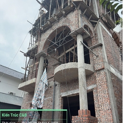 Thi công biệt thự anh Cưỡng tại Hưng Yên: móng và phần thô