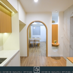 Thi công nội thất nhà anh Tuân VT02 OCP: tông gỗ sáng