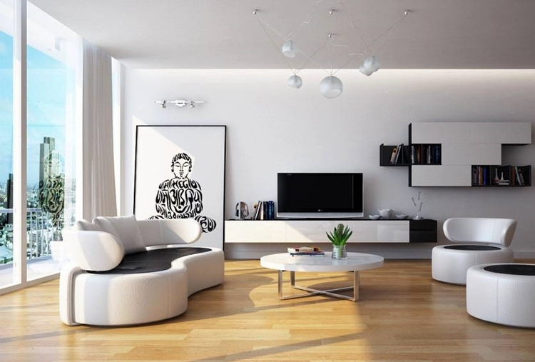 Thiết kế phòng khách hiện đại - Nội thất tối giản