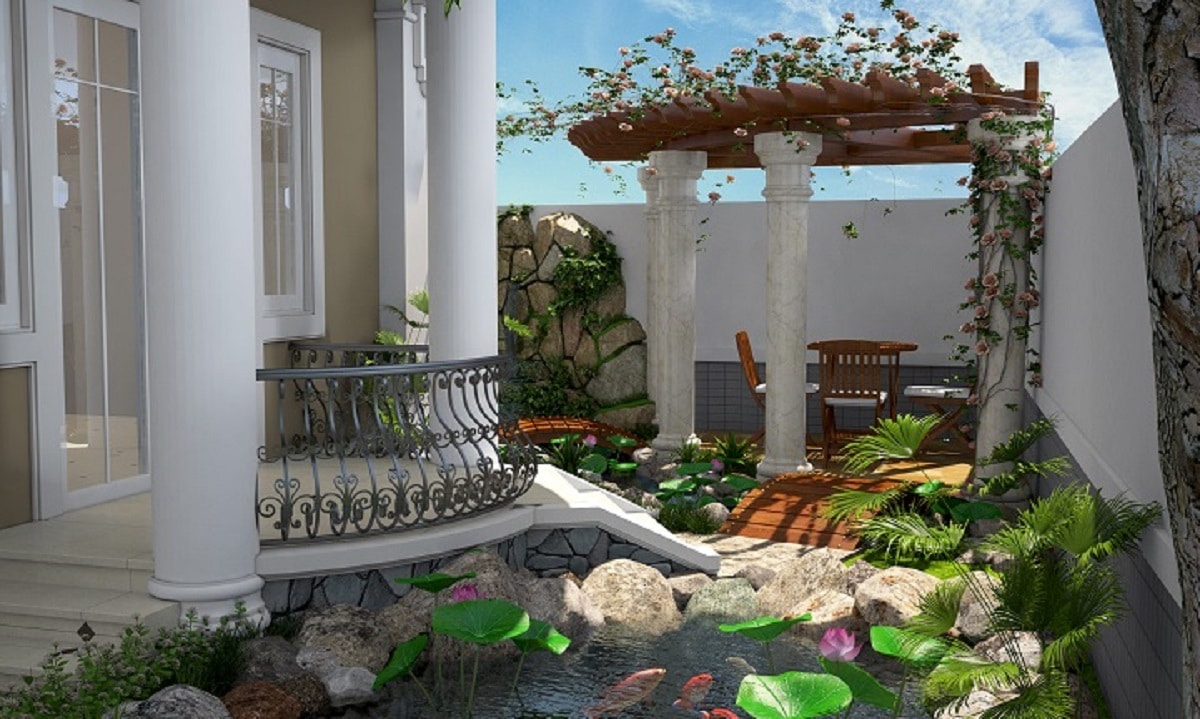 mẫu biệt thự 2 tầng 1