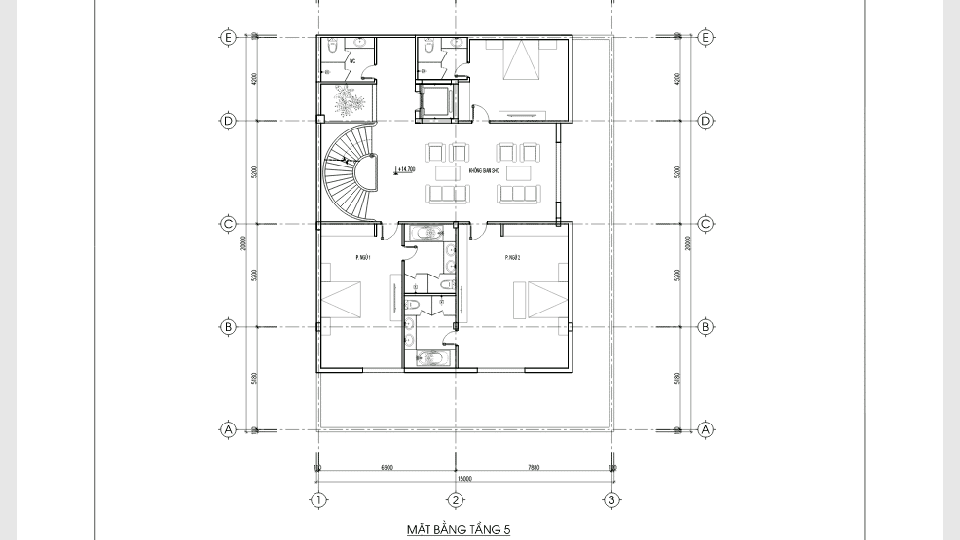 Thiết kế biệt thự 5 tầng kiên cố mang phong cách tân cổ- Sự tích hợp hoàn hảo