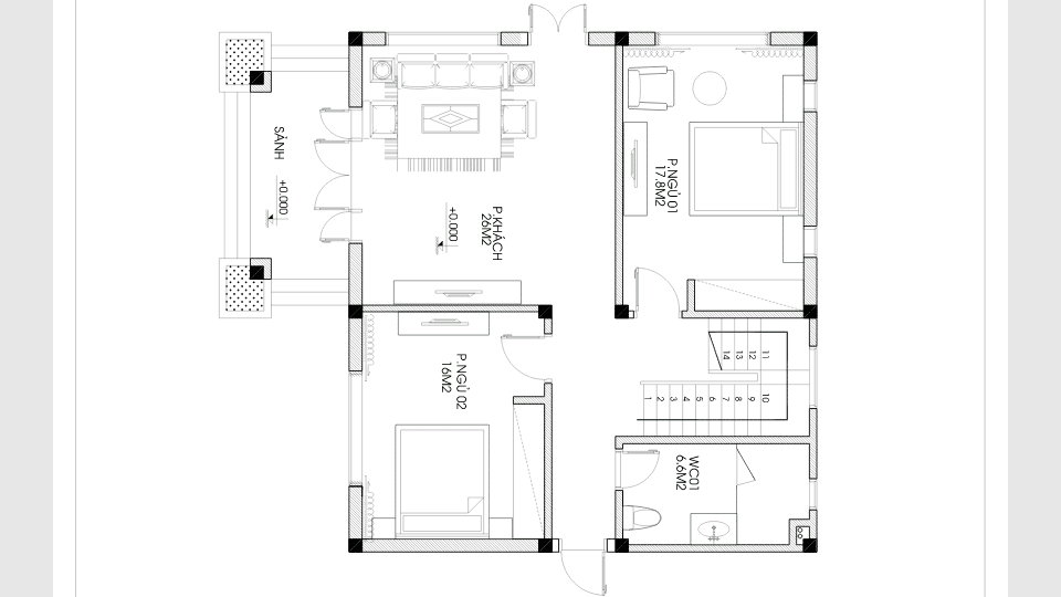 Thiết kế biệt thự mái Thái mang phong cách tân cổ điển nhẹ nhàng, tinh tế