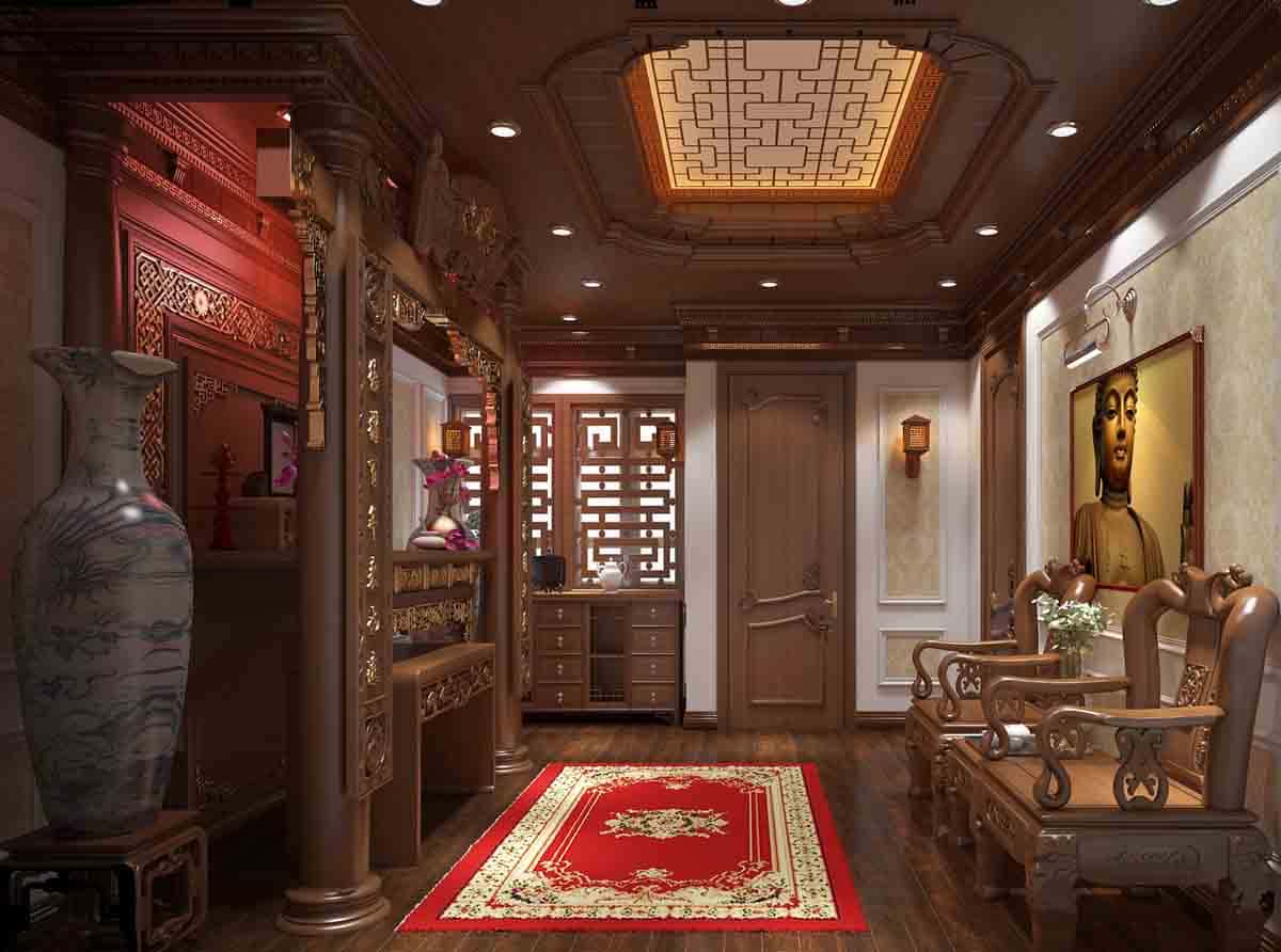 Mẫu nhà phố 5 tầng tân cổ- Sự sang trọng đi cùng năm tháng