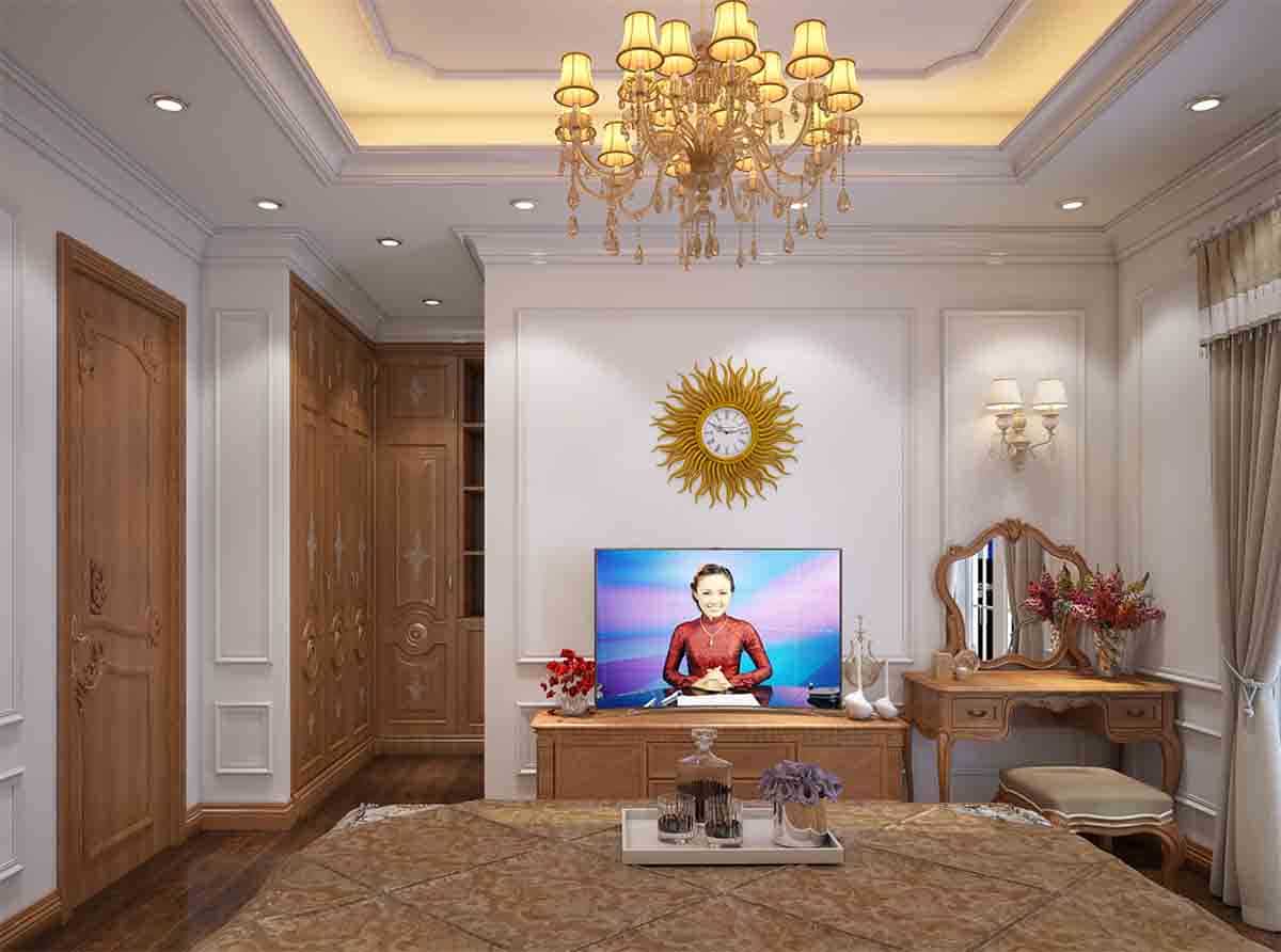 Mẫu nhà phố 5 tầng tân cổ- Sự sang trọng đi cùng năm tháng