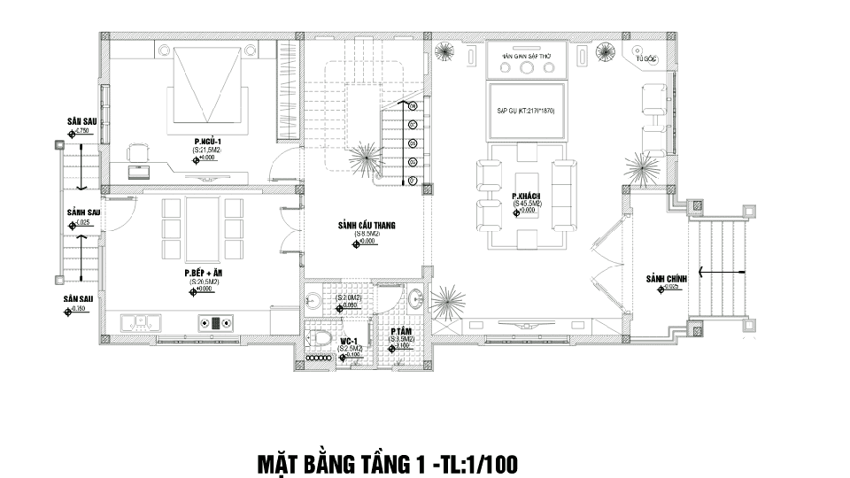 Ấn tượng thiết kế biệt thự 3 tầng tân cổ mẫu mực
