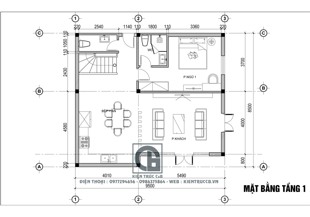 Thiết kế biệt thự 3 tầng phong cách tân cổ điển – Viên ngọc tại Vinhomes Riverside