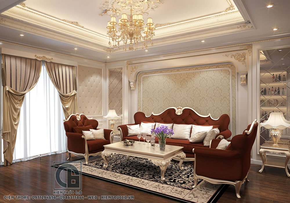 Thiết kế nội thất cho biệt thự đẳng cấp nhà Anh Tiến – Hưng Yên