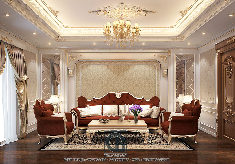 Thiết kế nội thất cho biệt thự đẳng cấp nhà Anh Tiến – Hưng Yên