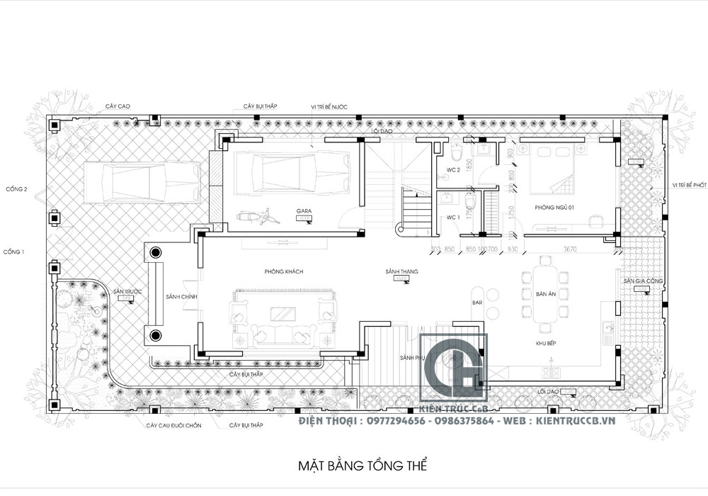 Kiến trúc biệt thự 3 tầng mái Thái- Nét đẹp dung hòa tinh tế