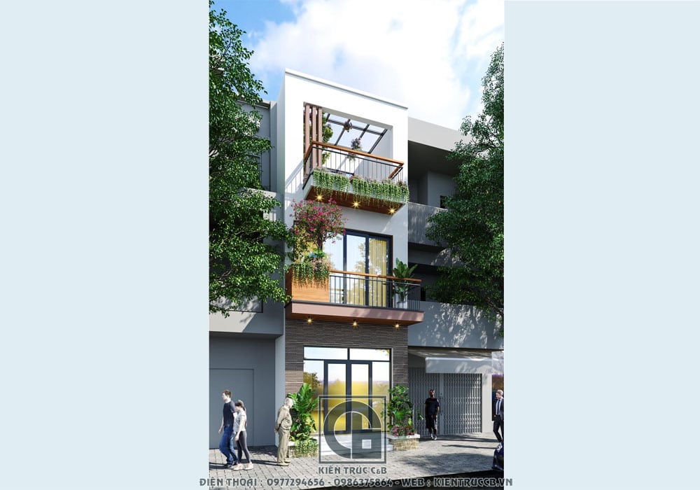 Thiết kế nhà phố 3 tầng hiện đại- Vẻ đẹp năng động của thời đại