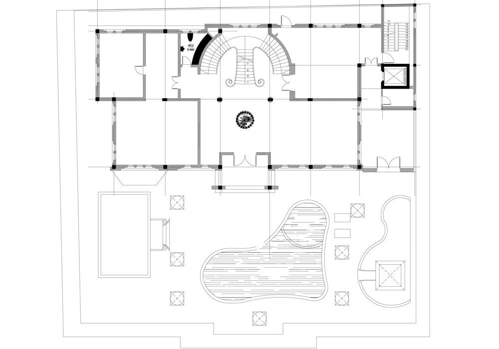 Ấn tượng mẫu thiết kế lâu đài tân cổ phong cách Pháp trên tầng thượng