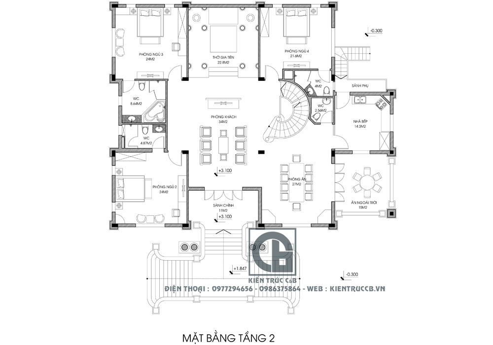 Mê mẩn mẫu biệt thự tân cổ điển phong cách Pháp cổ kính
