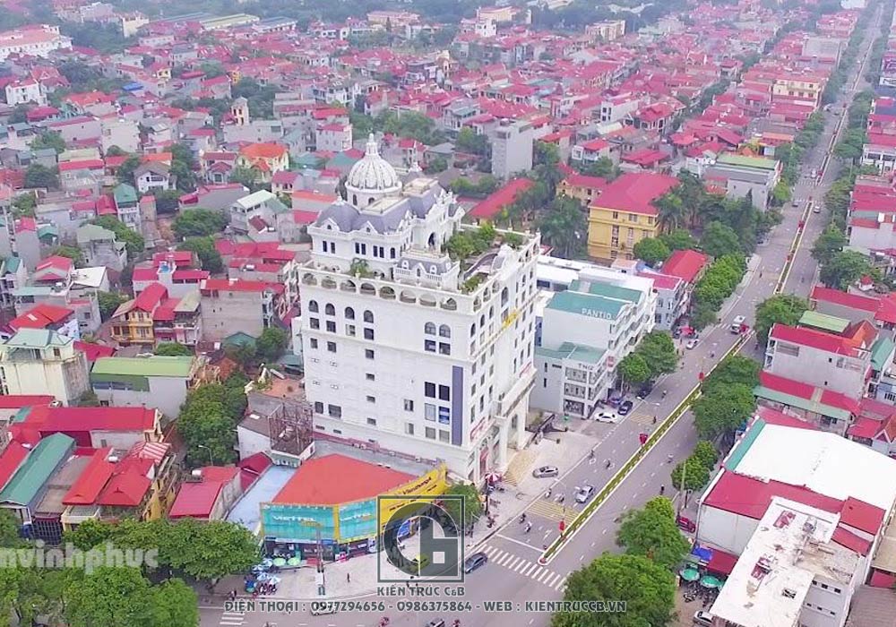 mẫu thiết kế lâu đài tân cổ điển trên tầng thượng