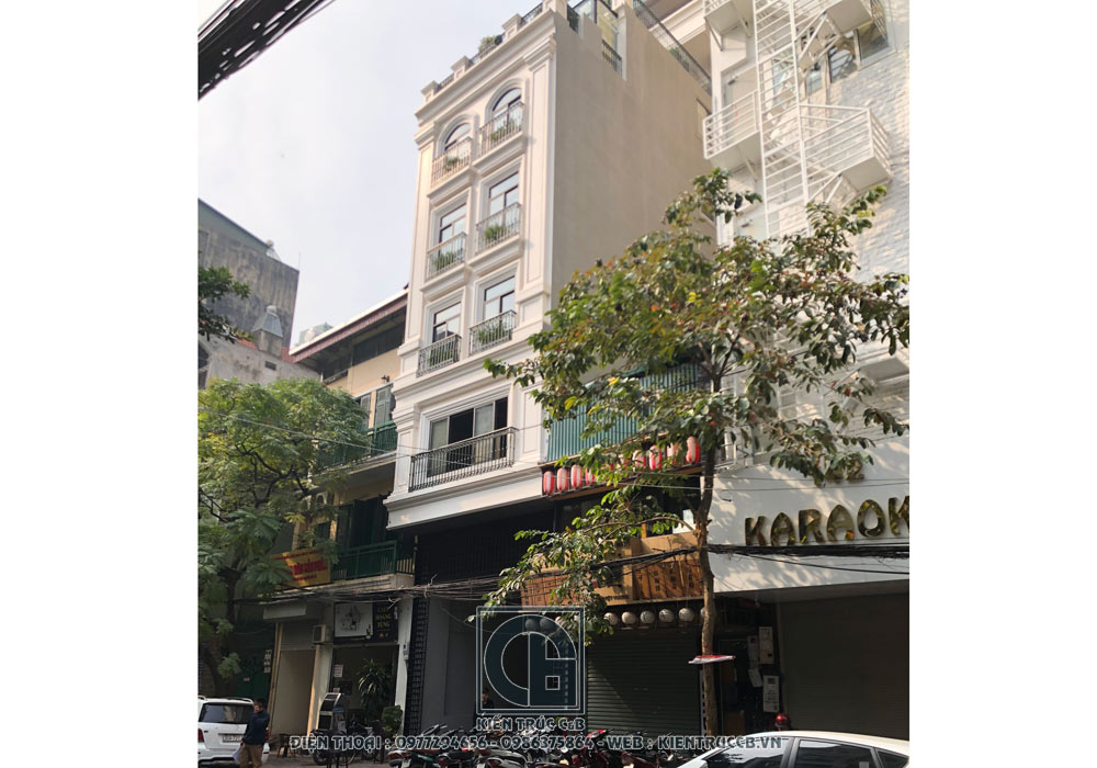 Cập nhật tiến độ công trình nhà lô phố trên phố Triệu Việt Vương