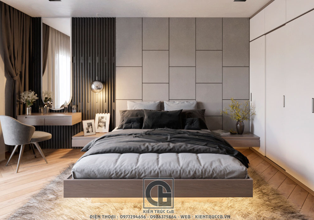 Ấn tượng với mẫu nội thất hiện đại cho phòng ngủ Master