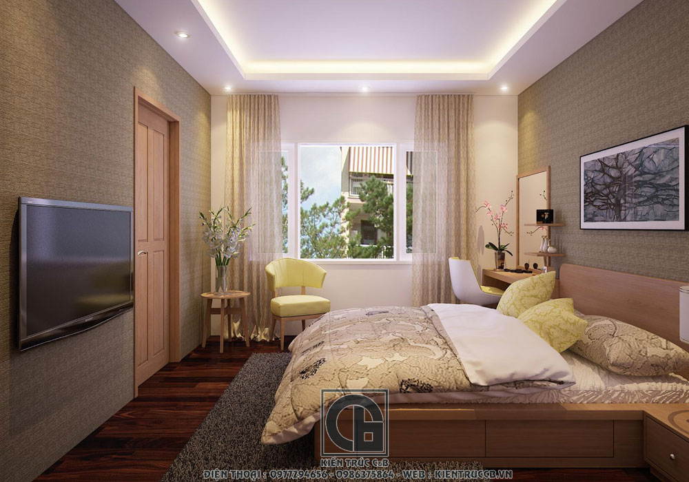 mẫu thiết kế nội thất hiện đại trẻ trung, năng động cho biệt thự