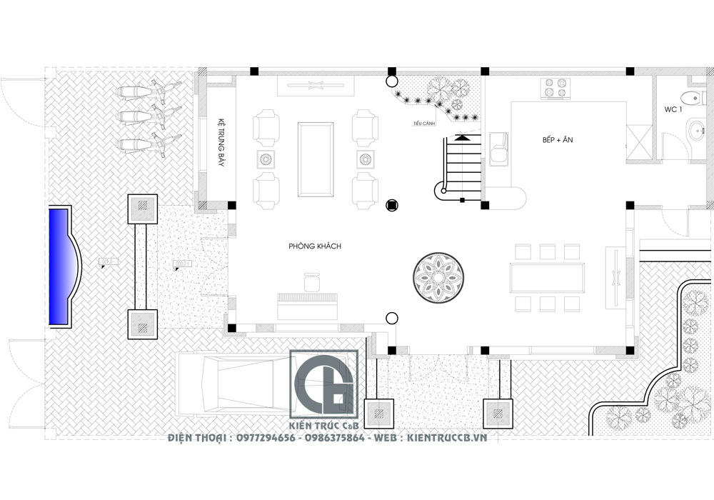 Sự sang trọng và đẳng cấp trong mẫu biệt thự 4 tầng mái Thái phong cách tân cổ 