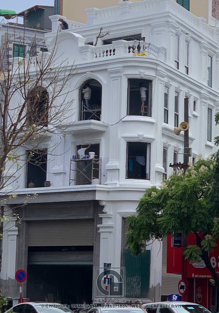 Tiến độ thi công thiết kế nhà lô phố trên phố Bạch Mai