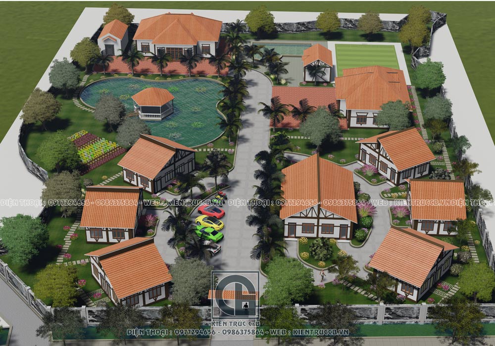 Thiết kế quy hoạch khu nghỉ dưỡng bungalow resort