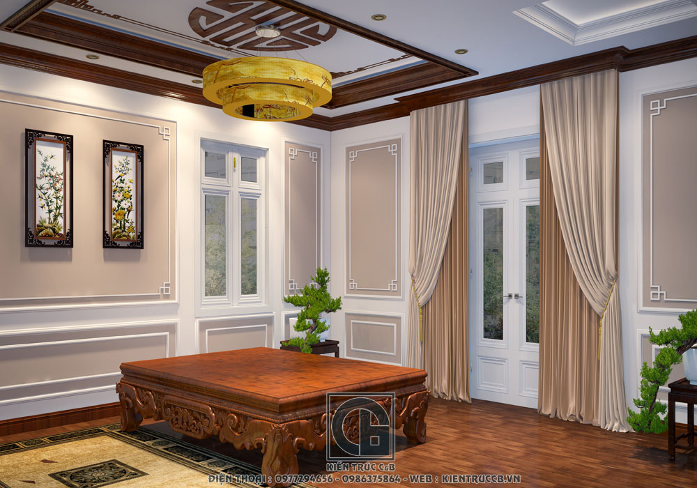 Nội thất biệt thự sang trọng nhà chú Phong - Thành phố Đà Nẵng