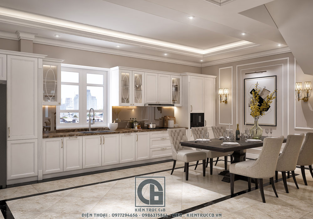 Đẹp hút hồn với nội thất biệt thự phong cách tân cổ điển