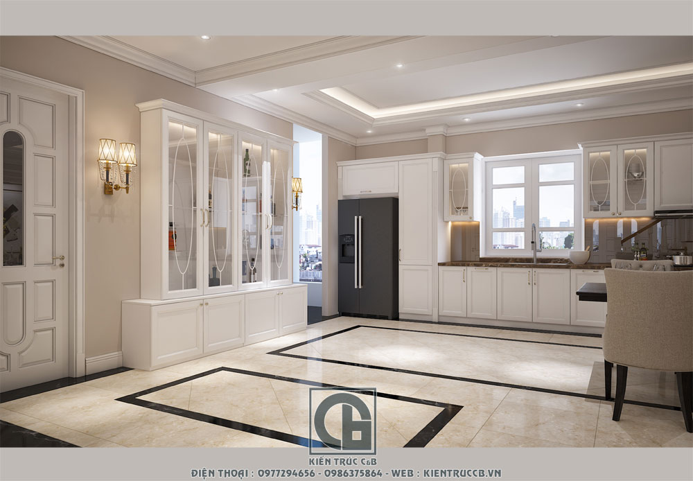 Đẹp hút hồn với nội thất biệt thự phong cách tân cổ điển