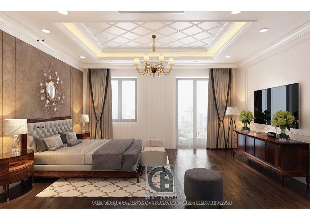 Mẫu nội thất biệt thự tân cổ điển kết hợp hiện đại