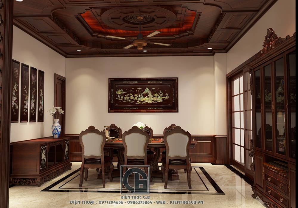 Mẫu nội thất biệt thự tân cổ điển kết hợp hiện đại