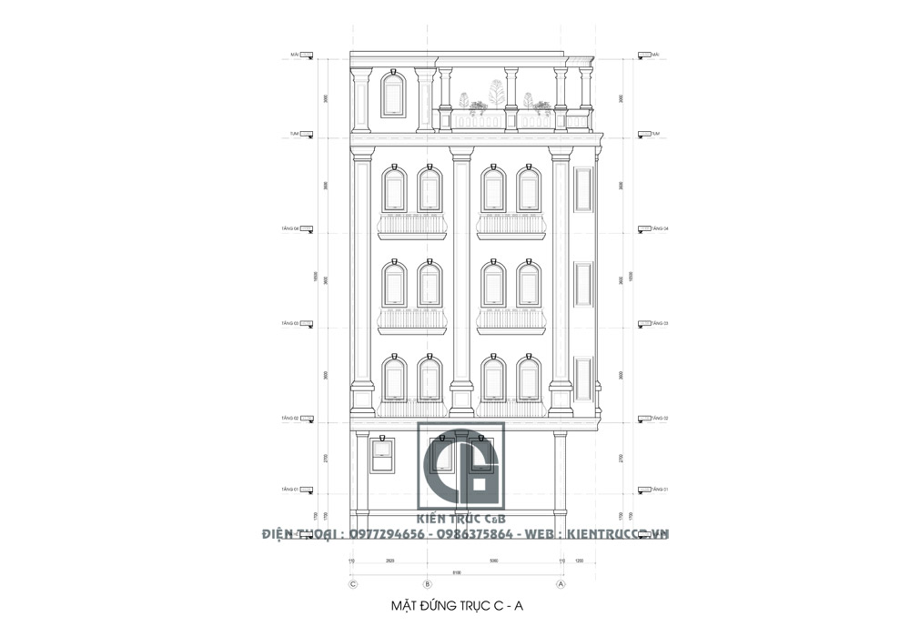 mẫu thiết kế nhà phố kinh doanh tại xuân đỉnh, hà nội