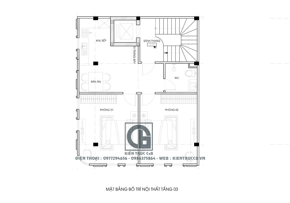 mẫu thiết kế nhà phố kinh doanh tại xuân đỉnh, hà nội