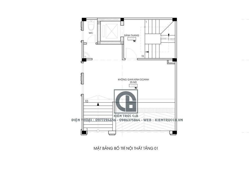 mẫu thiết kế nhà phố kinh doanh tại xuân đỉnh, hà nội
