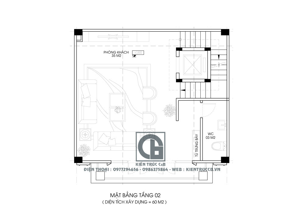 thiết kế nhà phố tân cổ điển kết hợp cho thuê