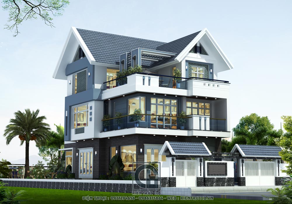 Các mẫu thiết kế nhà biệt thự đẹp nhất 2023  Kiến An Vinh