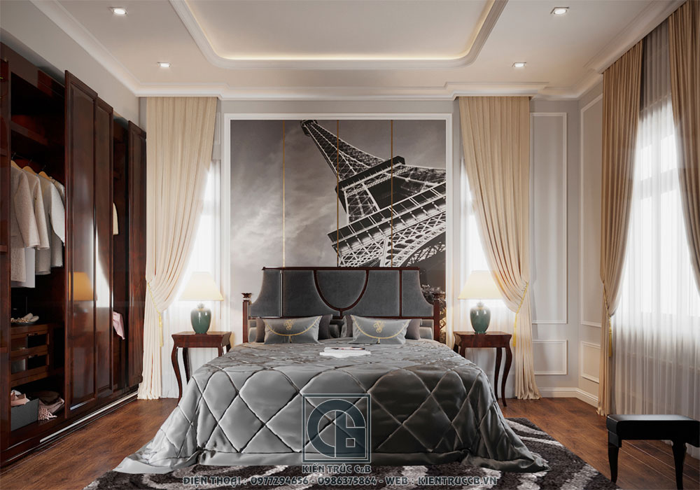 mẫu thiết kế nội thất tân cổ điển cho biệt thự