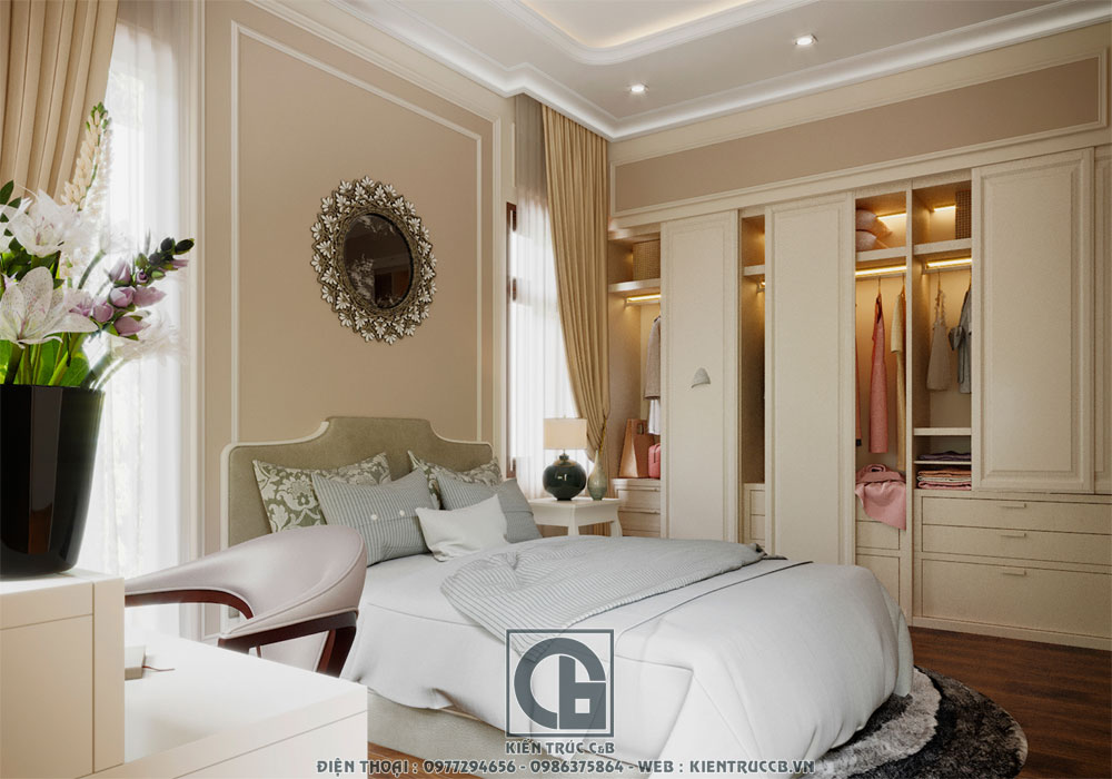 mẫu thiết kế nội thất tân cổ điển cho biệt thự