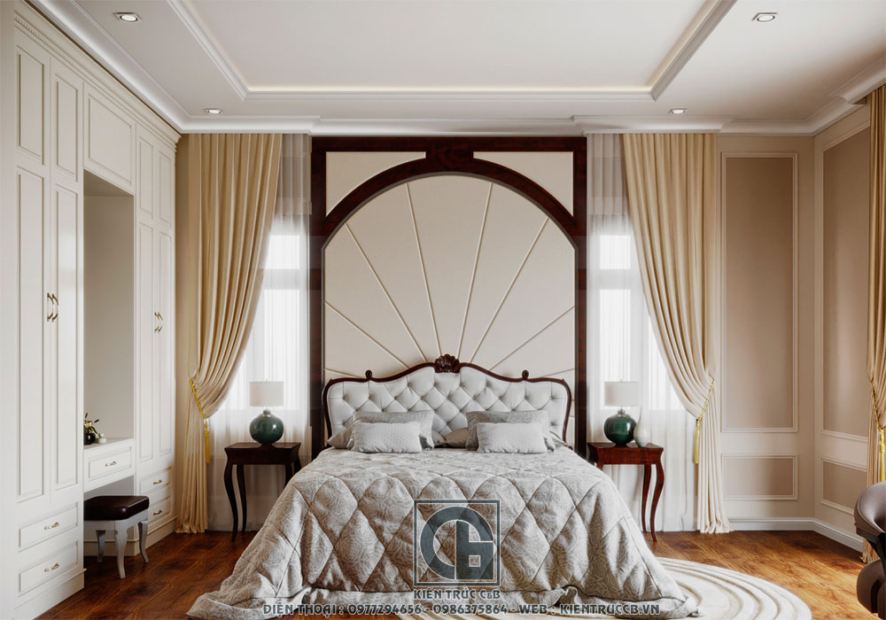 mẫu thiết kế nội thất tân cổ điển cho biệt thự