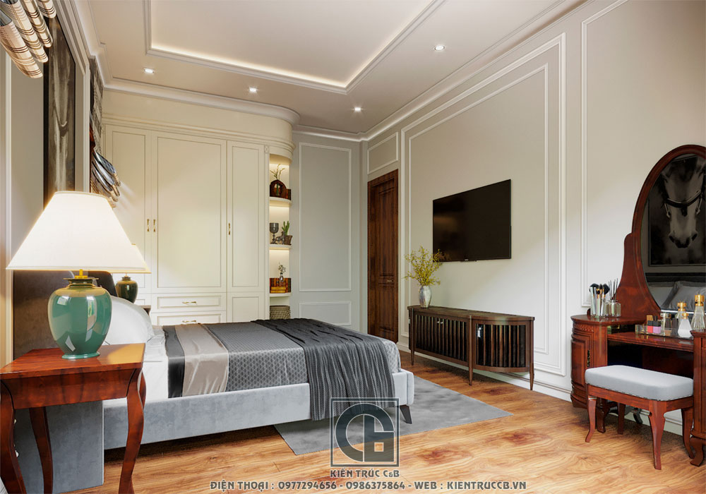 mẫu thiết kế nội thất tân cổ điển cho biệt thự