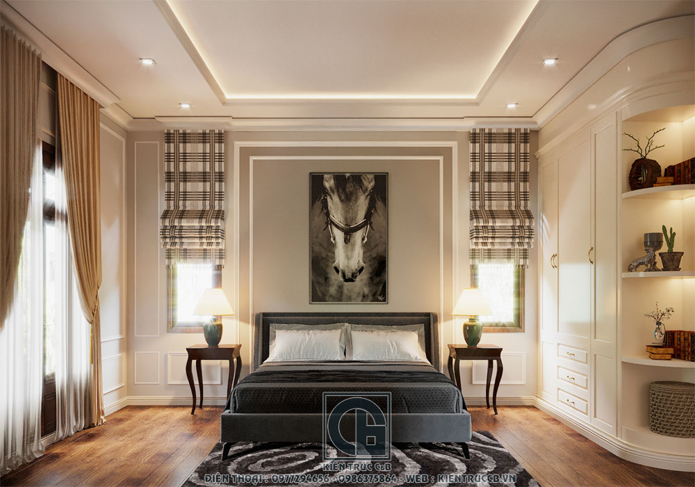 mẫu thiết kế nội thất tân cổ điển cho biệt thự