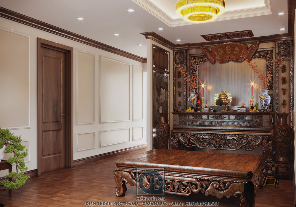 mẫu thiết kế nội thất tân cổ điển cho biệt thự