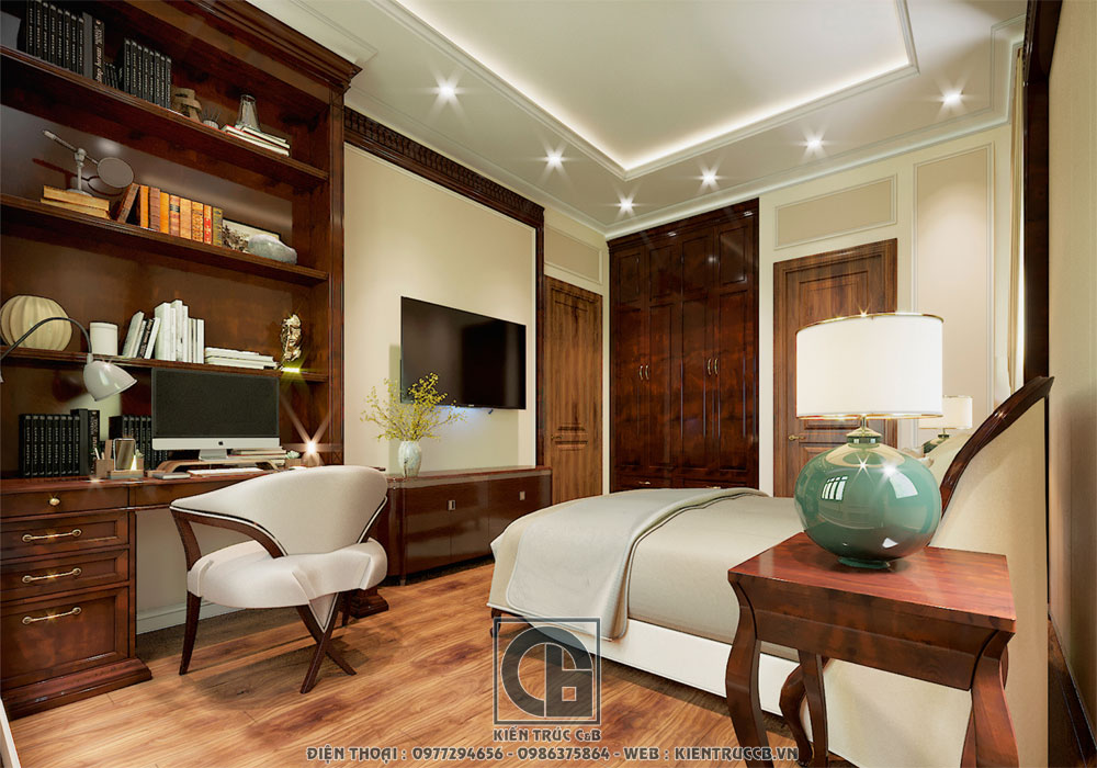 mẫu thiết kế nội thất tân cổ điển cho biệt thự