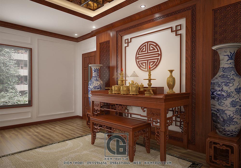 mẫu thiết kế nội thất tân cổ điển biệt thự chú Sang