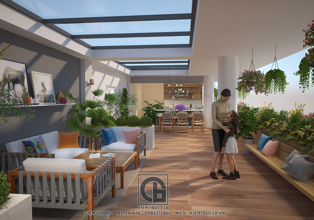 thiết kế nội thất quán cà phê hiện đại