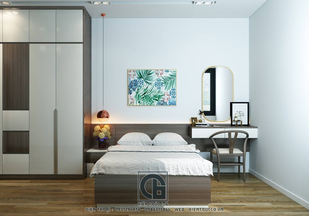 Mẫu nội thất chung cư đẹp hiện đại 70m2