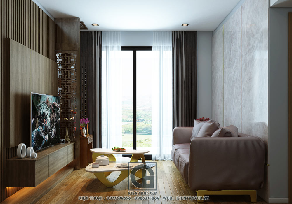 Top 9+ mẫu thiết kế nội thất chung cư 55m2 đẹp - hiện đại
