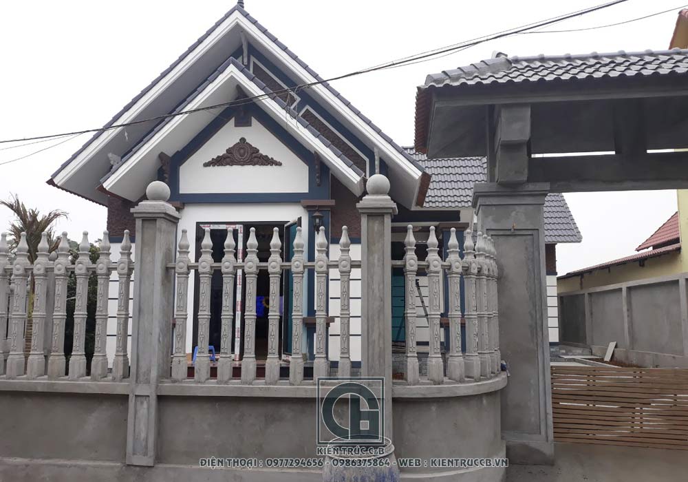 mẫu thiết kế nhà vườn 1 tầng