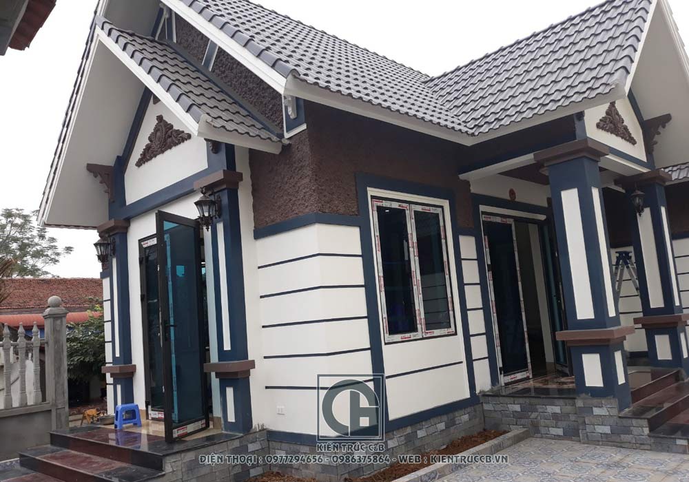 mẫu thiết kế nhà vườn 1 tầng