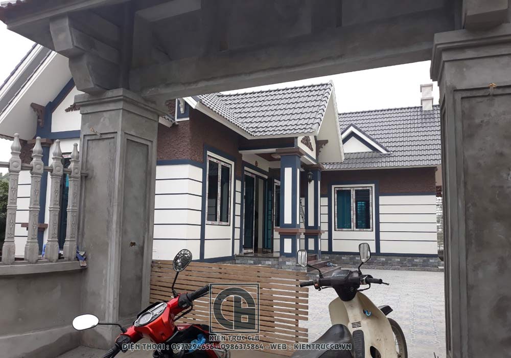 mẫu thiết kế nhà vườn 1 tầng