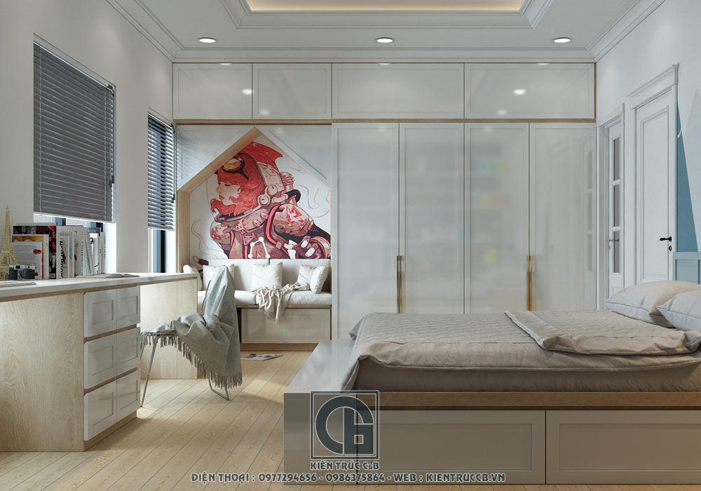 thiết kế nội thất căn hộ chung cư louis